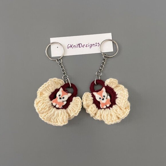 Crochet Keychains, Lightweight Charm Set, Backpack Charms, Keychain Charm - Picture 2 of 7